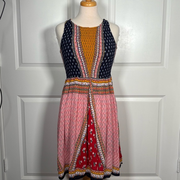 Patrons of Peace Dresses & Skirts - Patrons Of Peace Patchwork Print Boho Dress